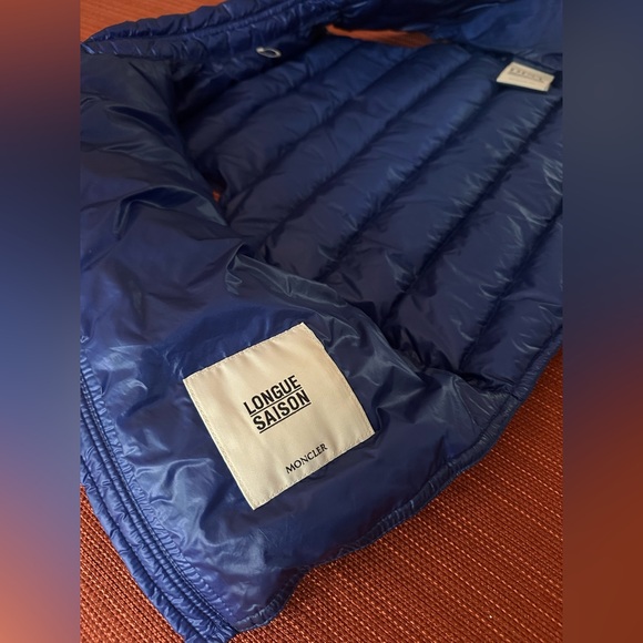 Blue Puffer Vest for Kids by Moncler - Picture 5 of 7